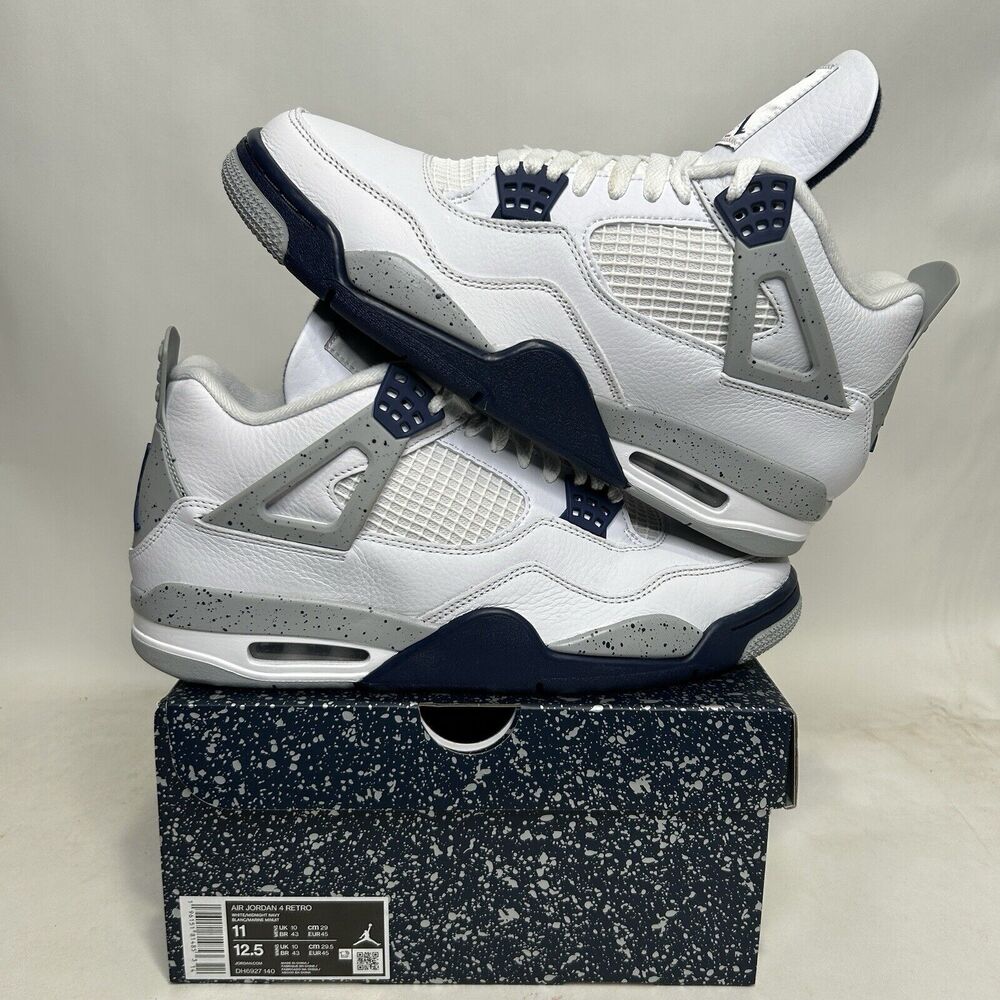 Nike Shoes Air Jordan 4 Retro "Midnight Navy" 2024